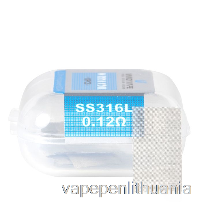 Vandy Vape M Tinklelio Lakšto Ritės (10 Lapų) M V2 Rda Ritė - 0,12ohm Ss316l (10vnt) Vape Skystis
